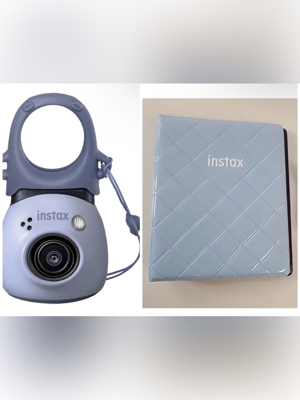Instax PAL Digital Camera and photo album — Lavender Blue BRAND NEW NEVER USED